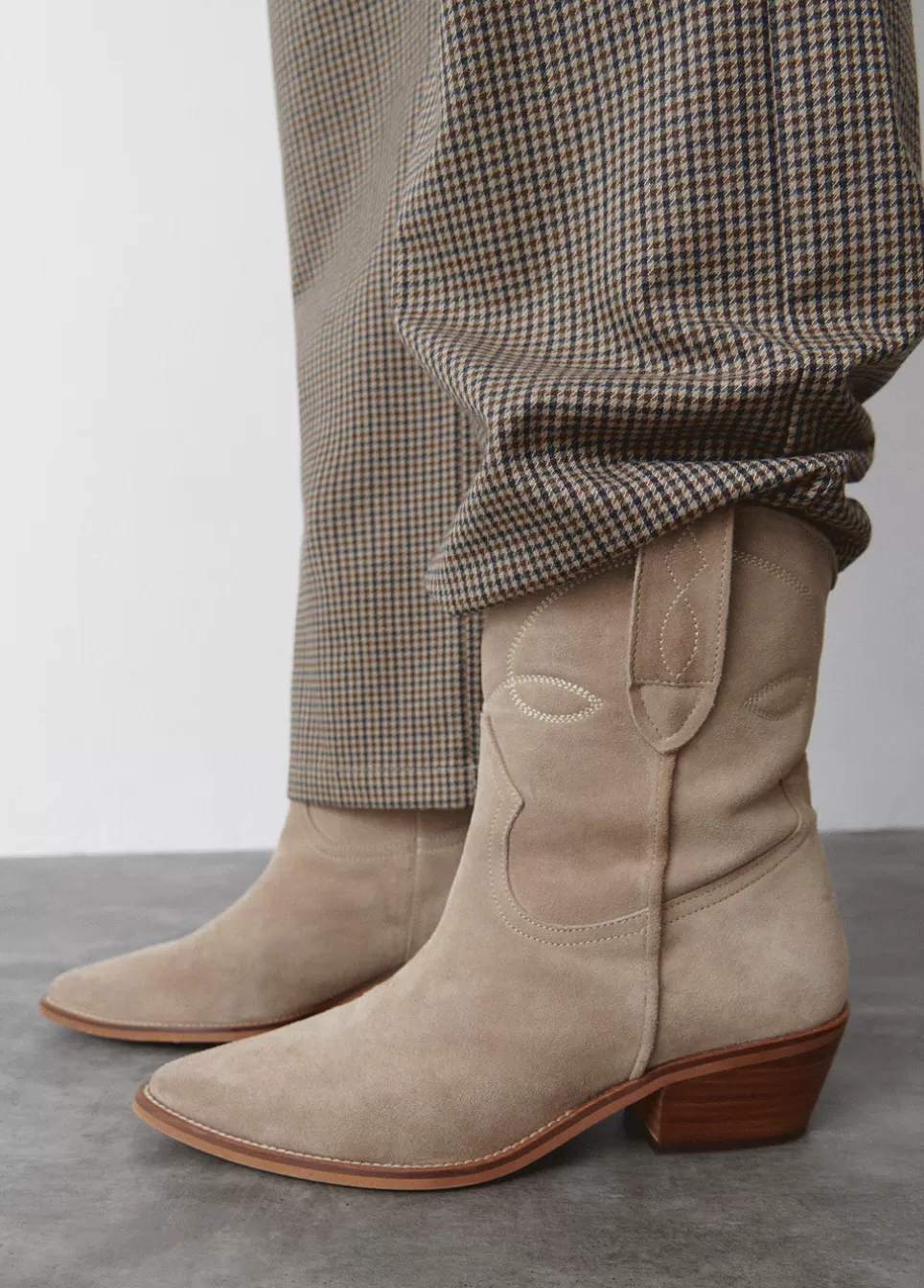 Mujer Brownie Spain Zapatos>Botin Cowboy Bordado