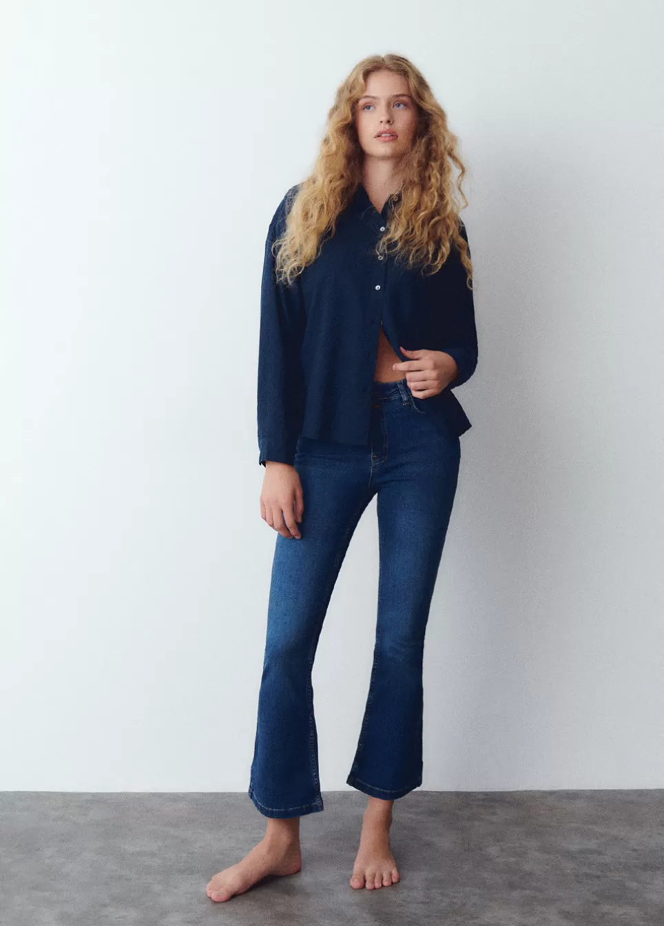 Mujer Brownie Spain Jeans>Jeans Flare Cropped