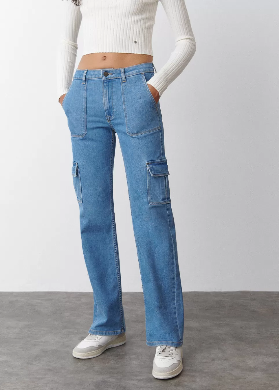 Mujer Brownie Spain Jeans>Jeans Recto Cargo