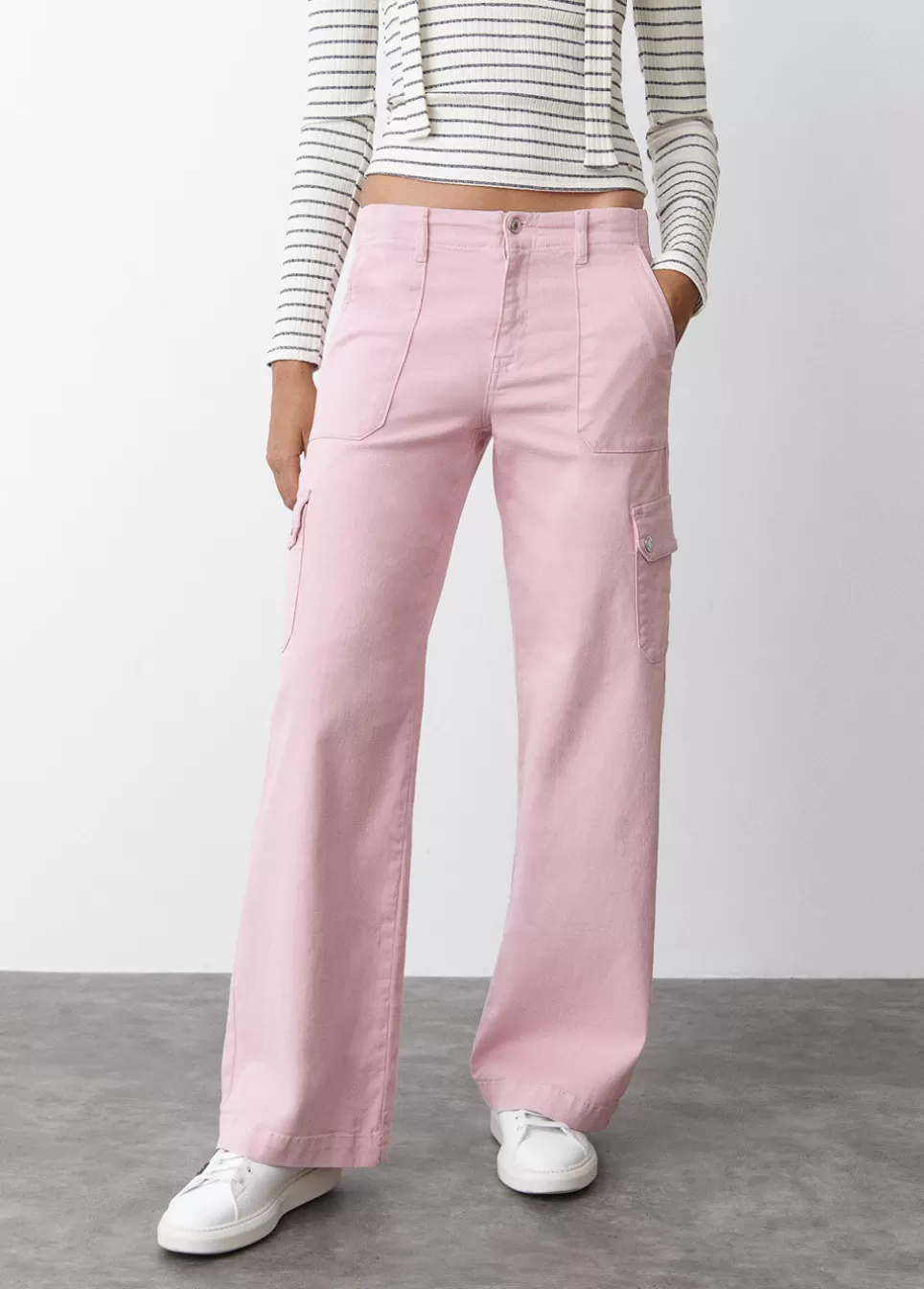 Mujer Brownie Spain Pantalones>Pantalon Culotte Cargo