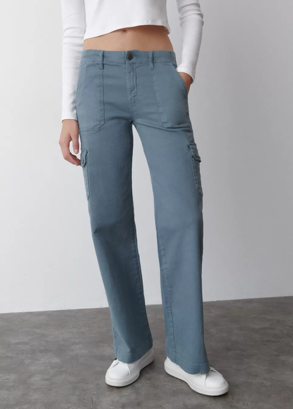 Mujer Brownie Spain Pantalones>Pantalon Culotte Cargo