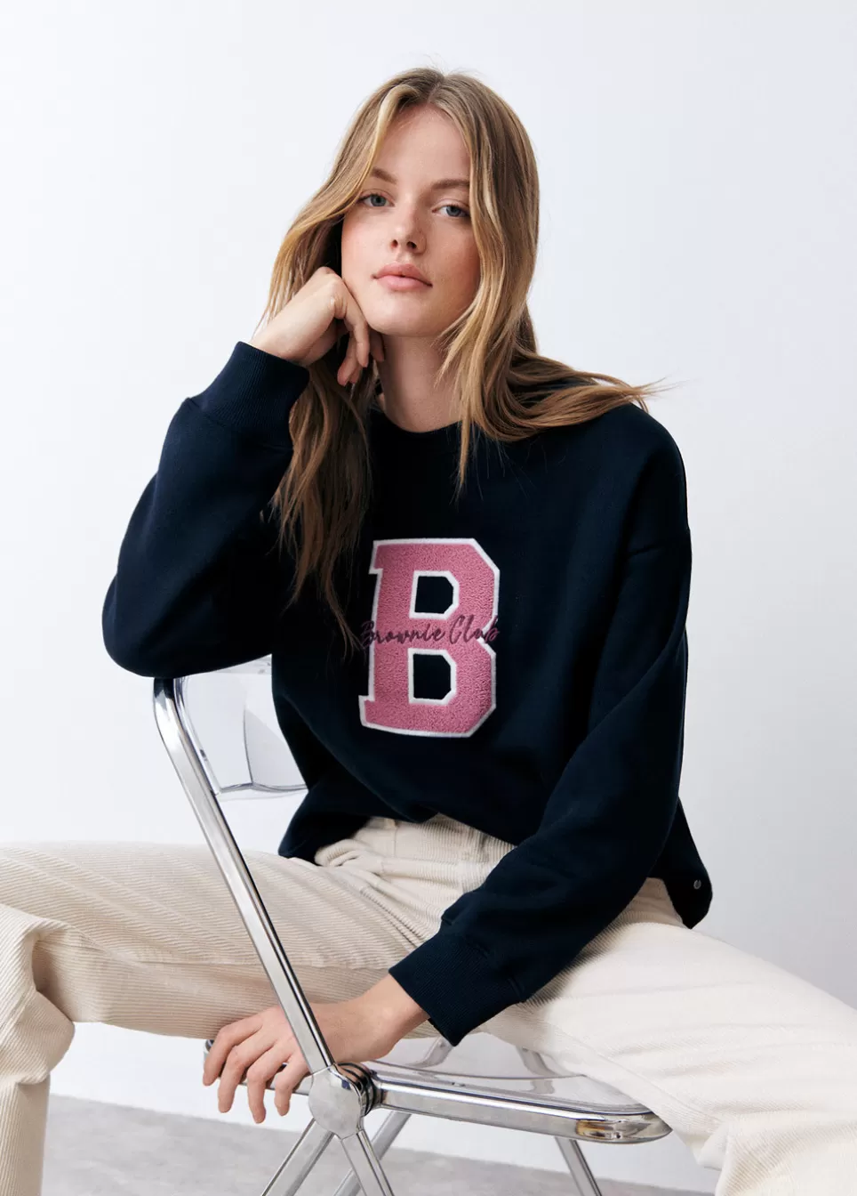 Mujer Brownie Spain Sudaderas>Sudadera B Bordado